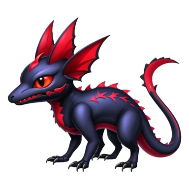 Shiny Epic Badass Gothic Noibat-Salandit-Litten-Hybrid sticker