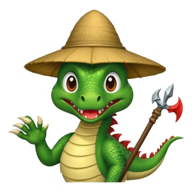 ein Drache mit einem Zauberstab in der Hand  und einem Hud  auf dem kopf und ein Bard sticker