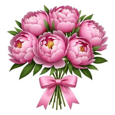 flower bouquet peony  sticker