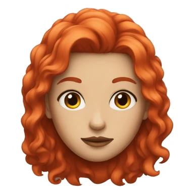 Cool girl with red hair sticker