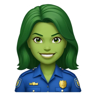 police she hulk sticker