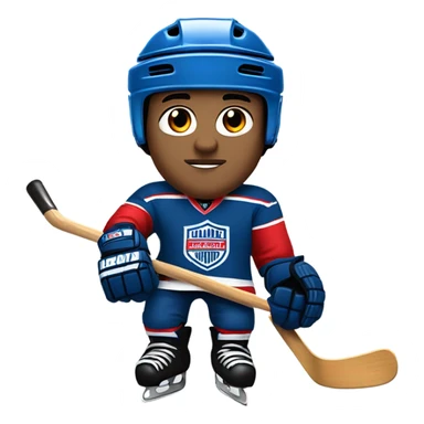 Motor city hockey white player sticker