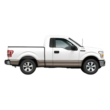 White Ford f150 sticker
