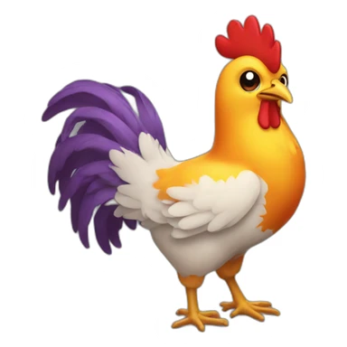 Fire chicken  sticker