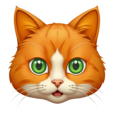 A cat with an emotion of shock sticker