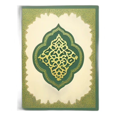 quran fron cover sticker