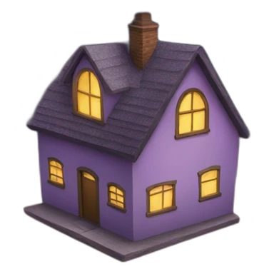 A house in universe sticker