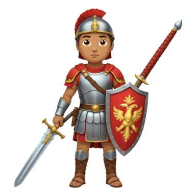 roman soldier fullbody view sticker