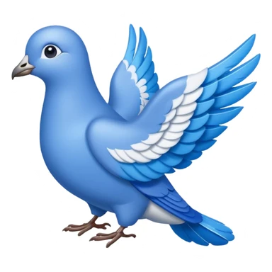 Palomita azul sticker