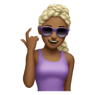 Girl dabbing with pit vipers sticker