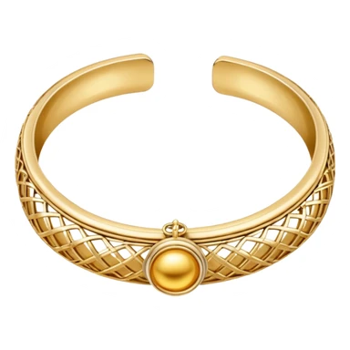 Neck traditional gold choker and gold bangel sticker