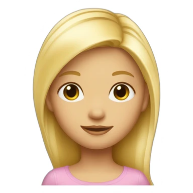Petite fille blonde sticker