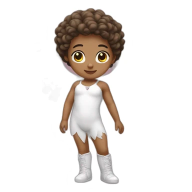 cupid light skin with wings sticker