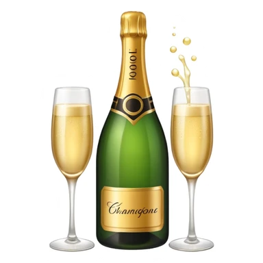 champagne sticker