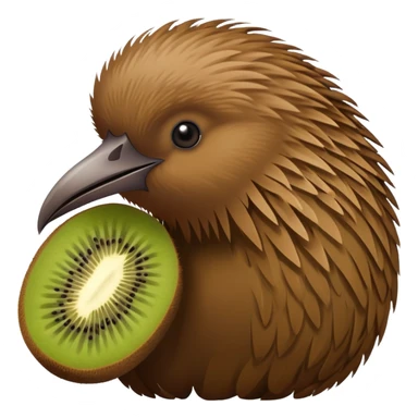 kiwi bird brown sticker