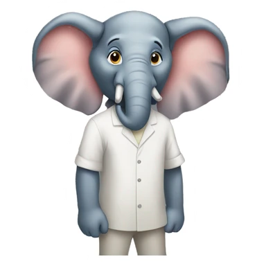 elepant stand as human sticker