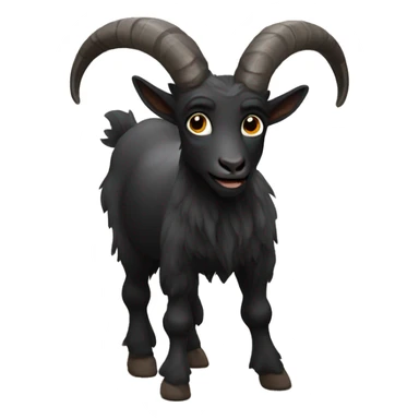 black satyr goat sticker