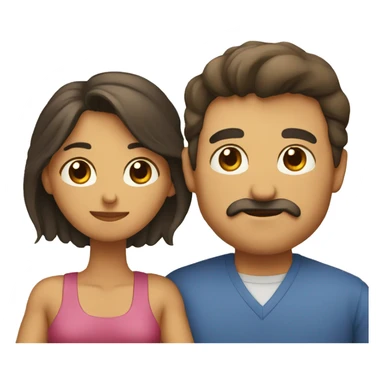 hombre cuidando a su mujer sticker