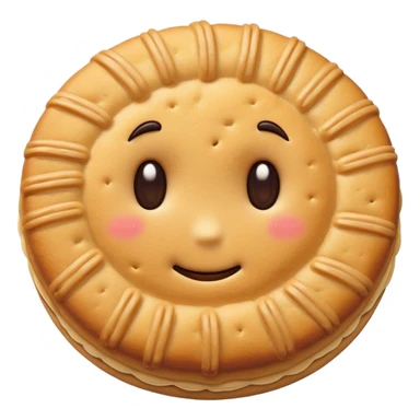 Hair in a biscuit sticker