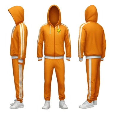 orange tracksuit sticker