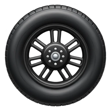 he aircraft's landing gear is one inflated, plump wheel with a strut, black in color sticker