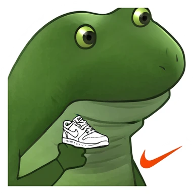 shark whit nike  sticker