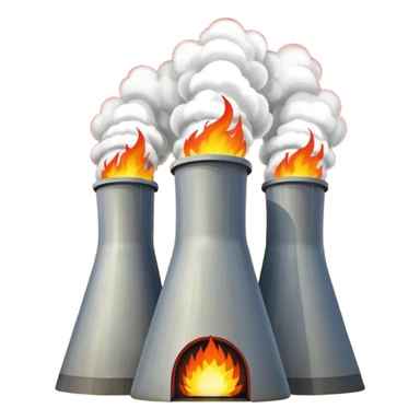 The nuclear power plant was blown up and is on fire. sticker