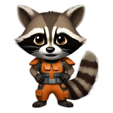 rocket raccoon sticker