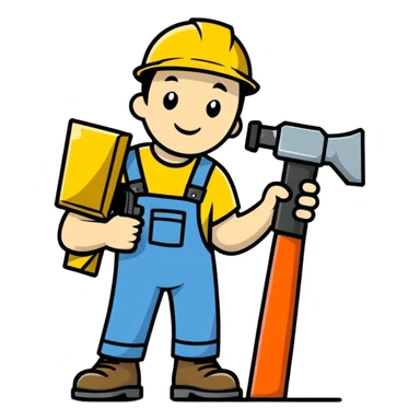 Guy with a jackhammer  sticker