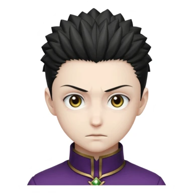 a front view shot of mere from hunter x hunter sticker