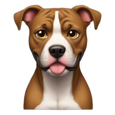 perro villano mitad pitbull sticker