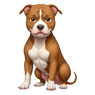 Aggressive pitbull sticker