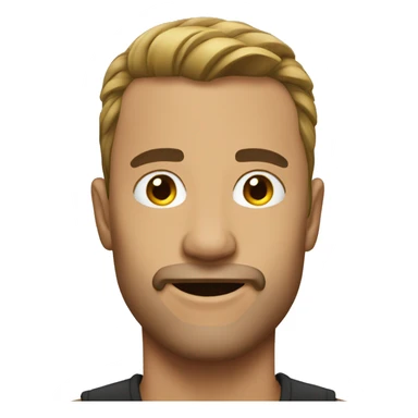 man undercut  sticker