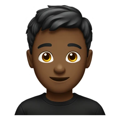 confident boy in black shirt sticker