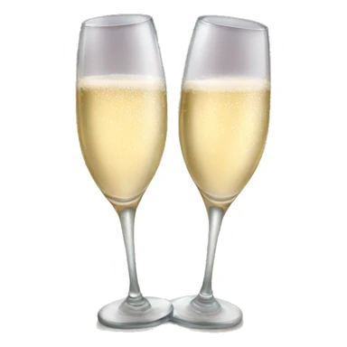 Two glasses of champagne sticker