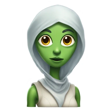 Alien reptilian woman, working sticker