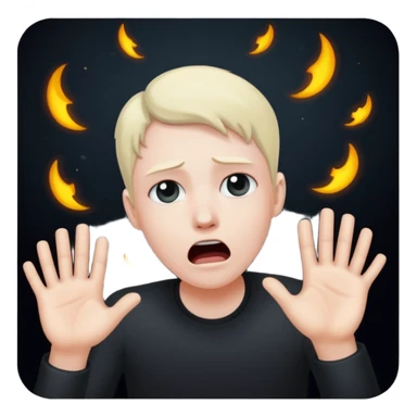 hunger falling into the void sticker