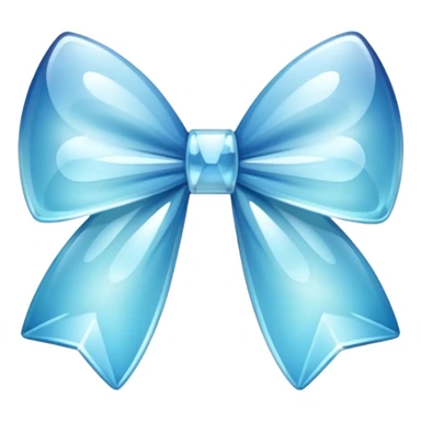 See through glass bow sticker