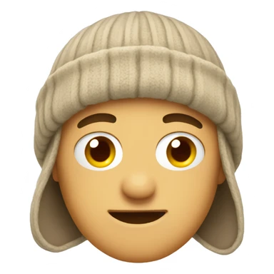 Beanie with ear flaps sticker