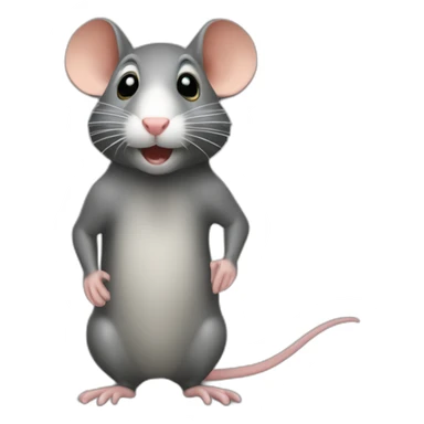 un rat dans une décapotable sticker