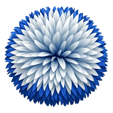 blue and white cheer poms sticker