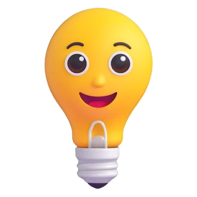 IQ emoji representing intelligence or smartness, simple and clear, no text sticker