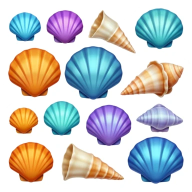 Sea shells sticker