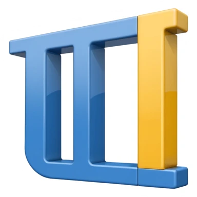 Nur drei Balken zur Seite oben blau in der Mitte weiß und dann unten gelb sticker