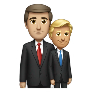 javier milei and donald trump sticker