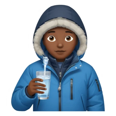 Antarctica person, eskimo glass sticker