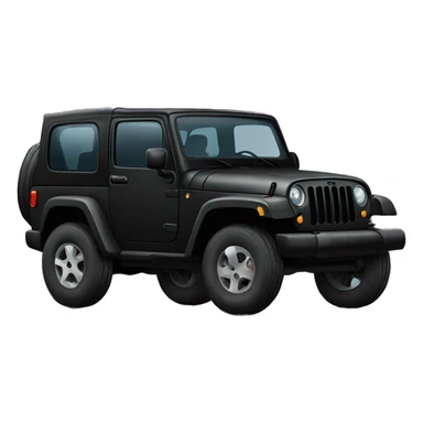 Black jeep with cat inside  sticker
