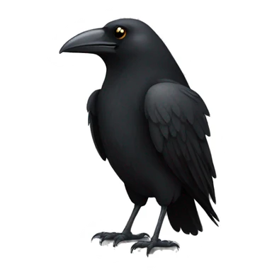 crow looking homeless sticker