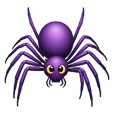 simple cute spider single colored deep purple sticker