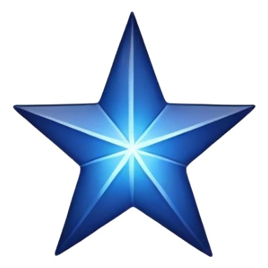 dark blue element star sticker